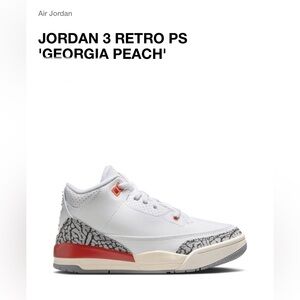 Air Jordan JORDAN 3 RETRO PS 'GEORGIA PEACH' boys 13
